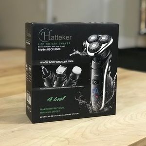 Hatteker 4 IN 1 Rotary Shaver (Model:RSCX-9608)